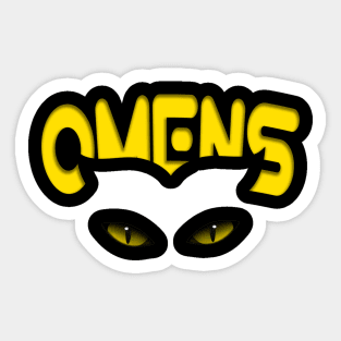 Omens Cats Lovers Eyes Dark Shadow Gift Sticker